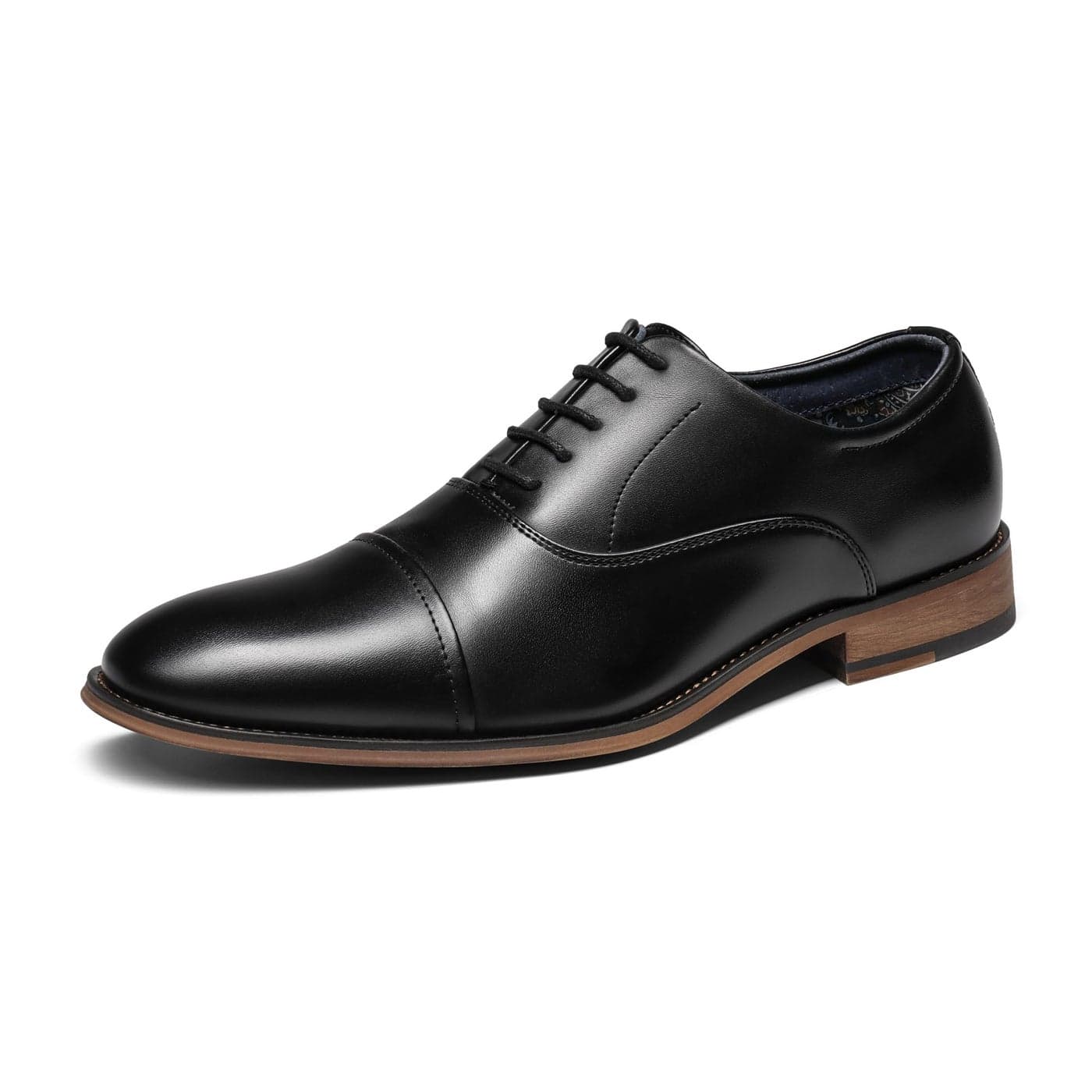 Bruno Marc Mens Lace Up Soft Cap-Toe Formal Dress Shoes,Size 10.5,2/Black,Louis_2