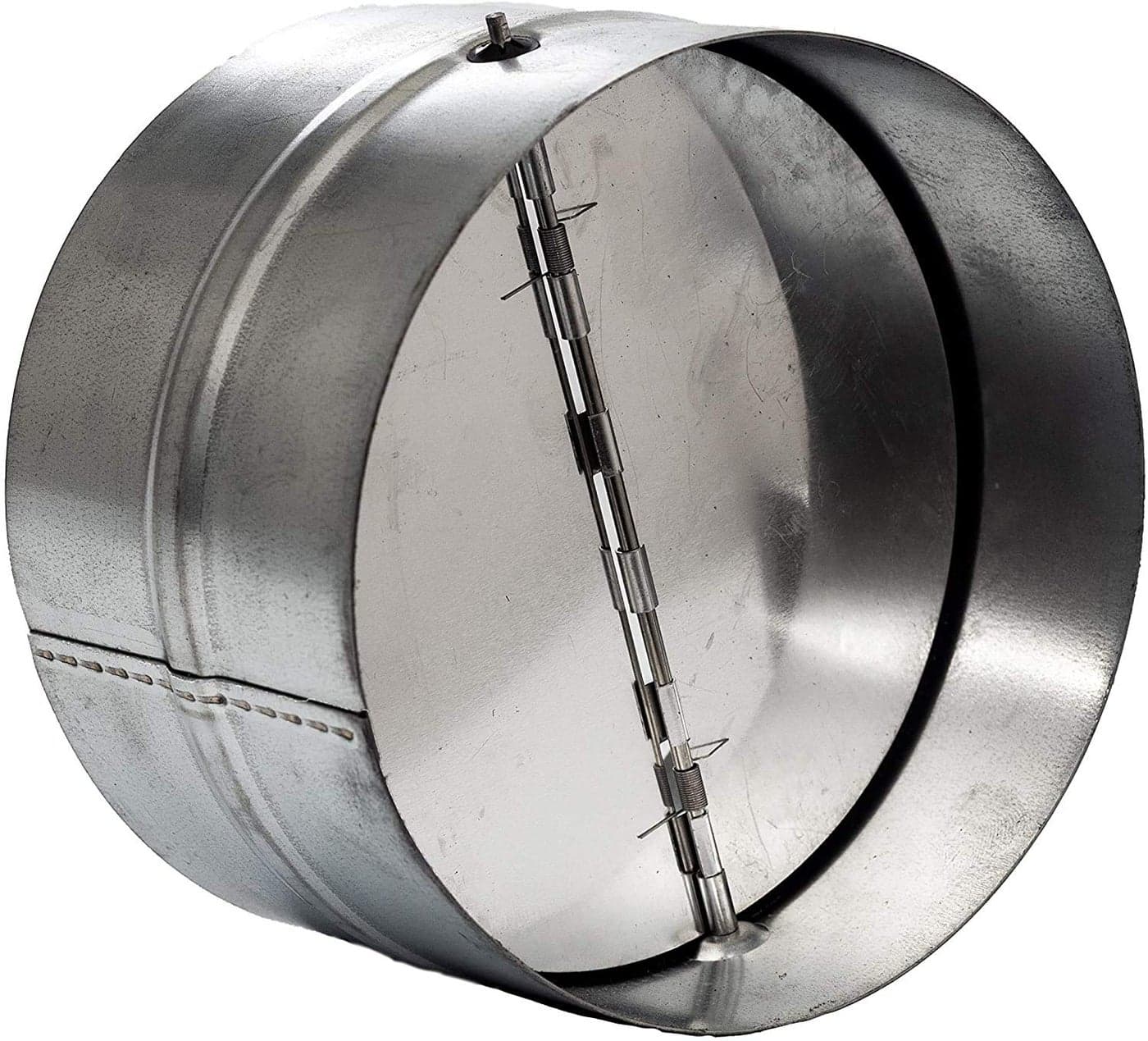 Vent Systems 12 Inch Backdraft Damper Backflow Shutter HeavyDuty Inline Springs Loaded OneWay Airflow Ducting Insert Inline Fan Vent Deflector