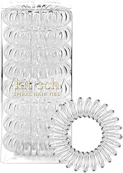 Kitsch 8Piece Spiral Hair Coil Set Transparent Transparent