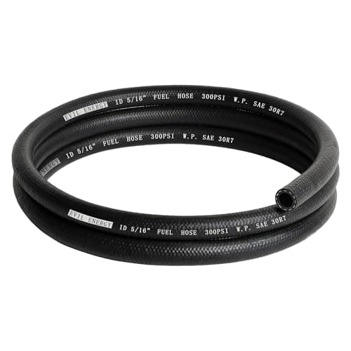 EVIL ENERGY 516 Fuel Hose Line Push Lock NBR Rubber SAE 30R7 5FT 300PSI