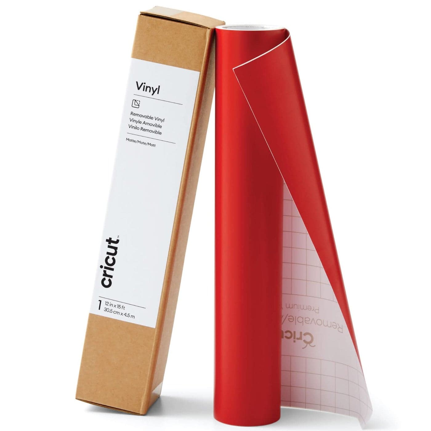 Cricut Premium Removable Vinyl Cardinal Red 12in 15ft NoResidue Easy Removal up to 2 Years Perfect for IndoorOutdoor DIY Projects Removable Decals Compatible with Cricut Machines
