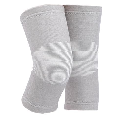 Sieafan Bamboo Charcoal Knee Sleeve - Bamboo Compression Knee Sleeve for Men and Women - Elastic Warm Knee Brace for Arthritis (Gray, X-Large)