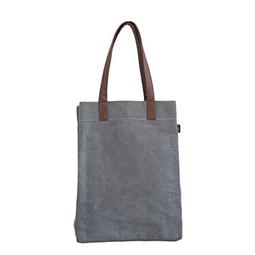 MAIKA Recycled Canvas Market Tote Bag, Waxed Ash