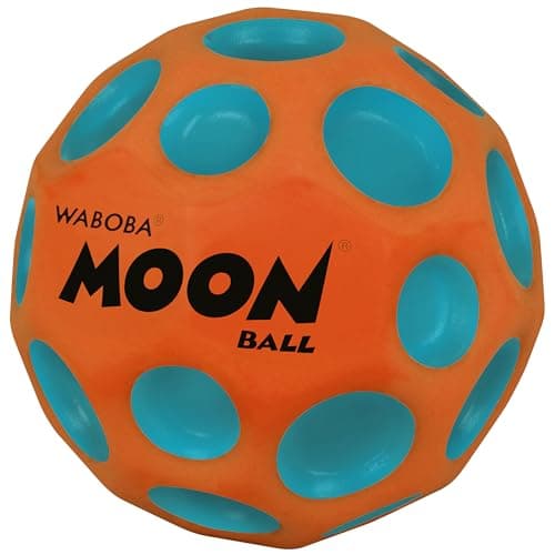 Waboba Moon Ball Martian Moon Hyper Bouncy Ball All Ages Extreme Bounce and Fun Super High Bouncing Ball Perfect for Active Play and Outdoor Games Orange
