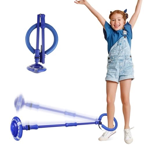 Astrell Skip Ball for Kids with Flashing Lights Indoor Outdoor Game Fitness Toys for Kids Cool Christmas Birthday Gifts Toys for Girls Boys Age 6 7 8 9 10 Year Old