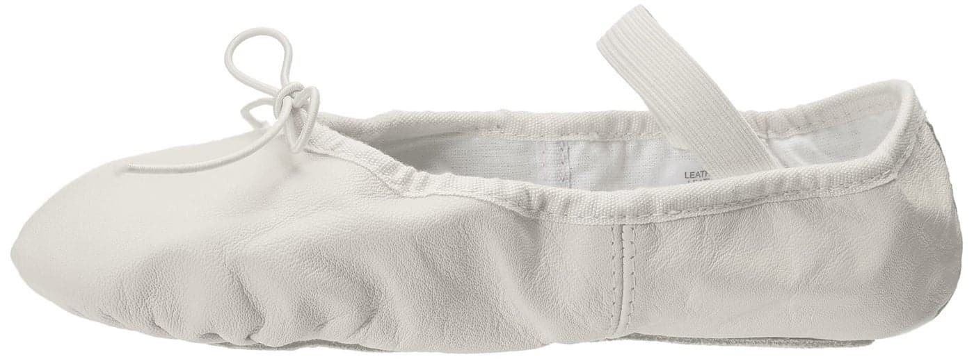 Bloch Women's Dansoft Full Sole Leather Ballet Slipper/Shoe, White, 6