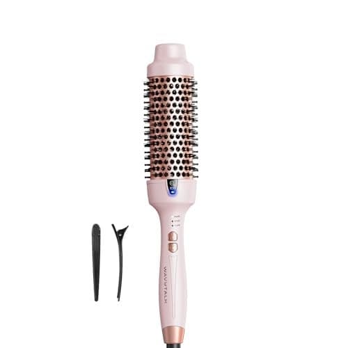 Wavytalk Thermal Brush Blowout Express 17 Inch Blowout Brush Negative Ion Technology for Creating Smooth Relax Blowouts Give the Hair Body and Shine Millennial Pink