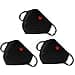 comfso Fashion Cute Heart Face Protection with Adjustable Nose Bridge Gifts for Women Unisex Cotton Cloth Heart Masks Washable Reusable Warm for Outdoor Activities Valentines Day