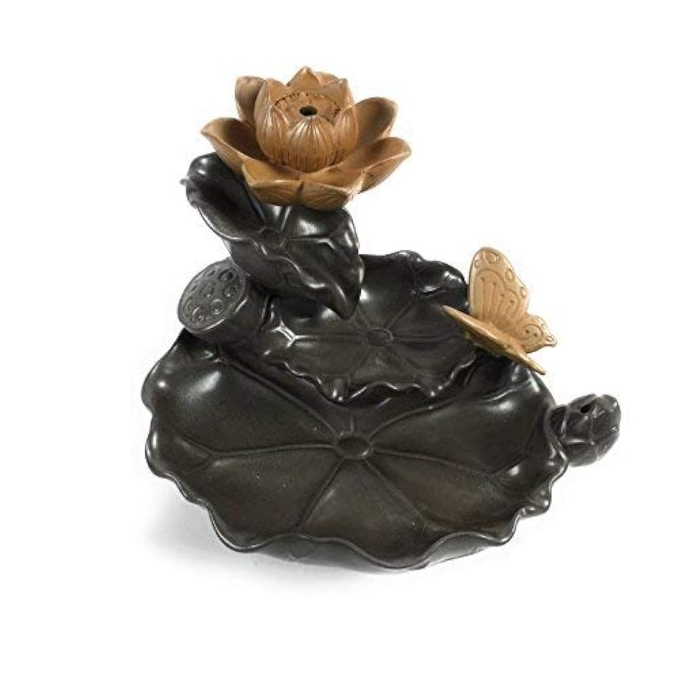 NYRWANA Ceramic Smoke Fountain (Brown)