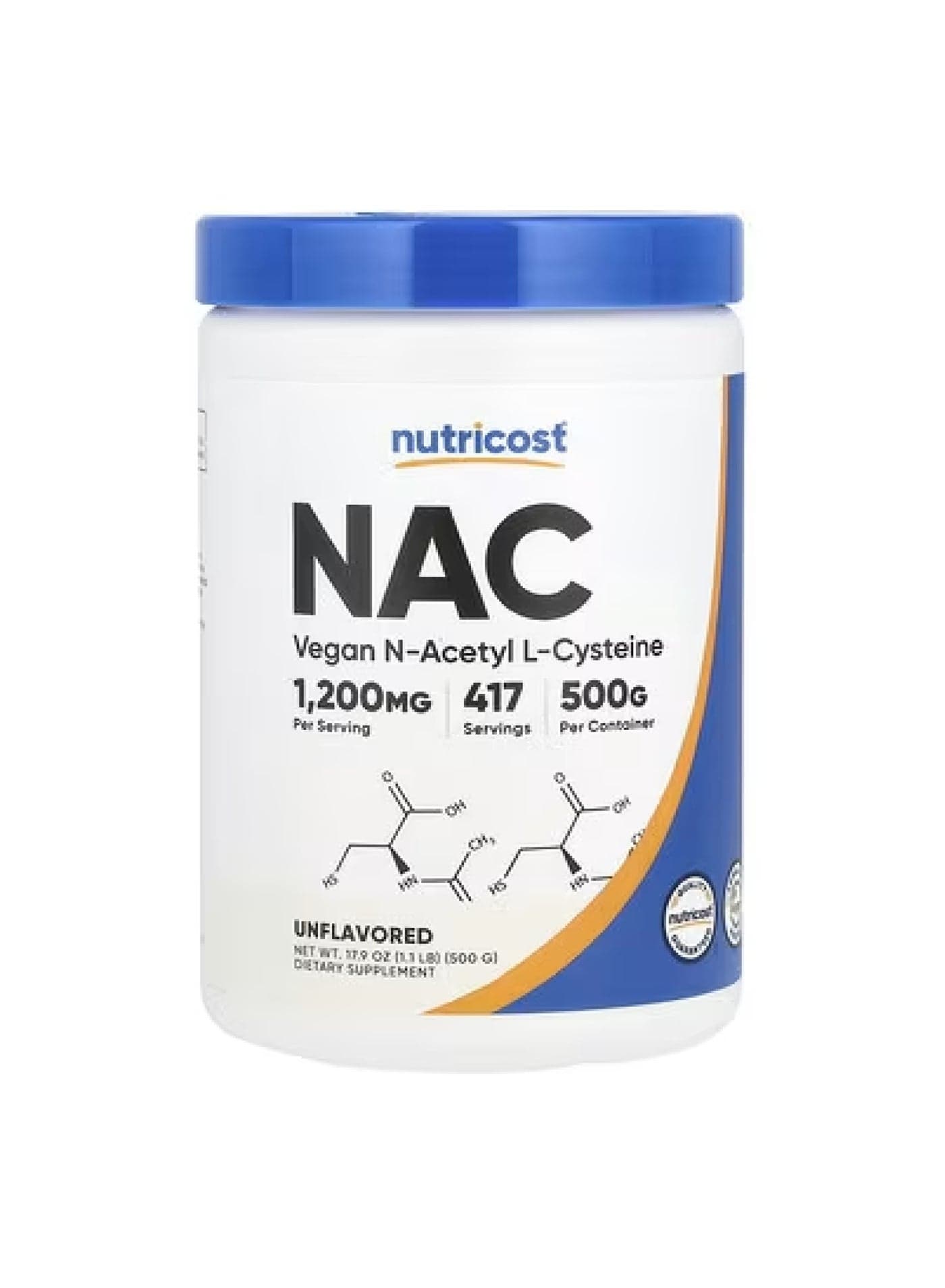NAC, Unflavored, 17.9 oz (500 g)