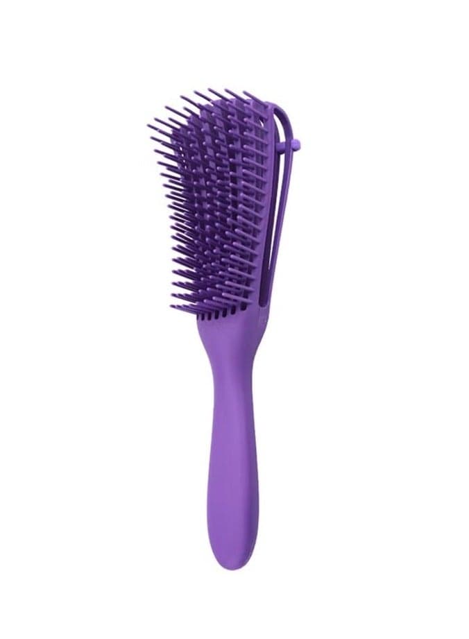 Hair Comb With Adjustable Detangler Brush for Afro America Wavy Curly Hair Detangle Easily Wet Dry Long Hair for Beautiful Shiny Curls Blu Purple 24.5 X 4 X 5.5cm