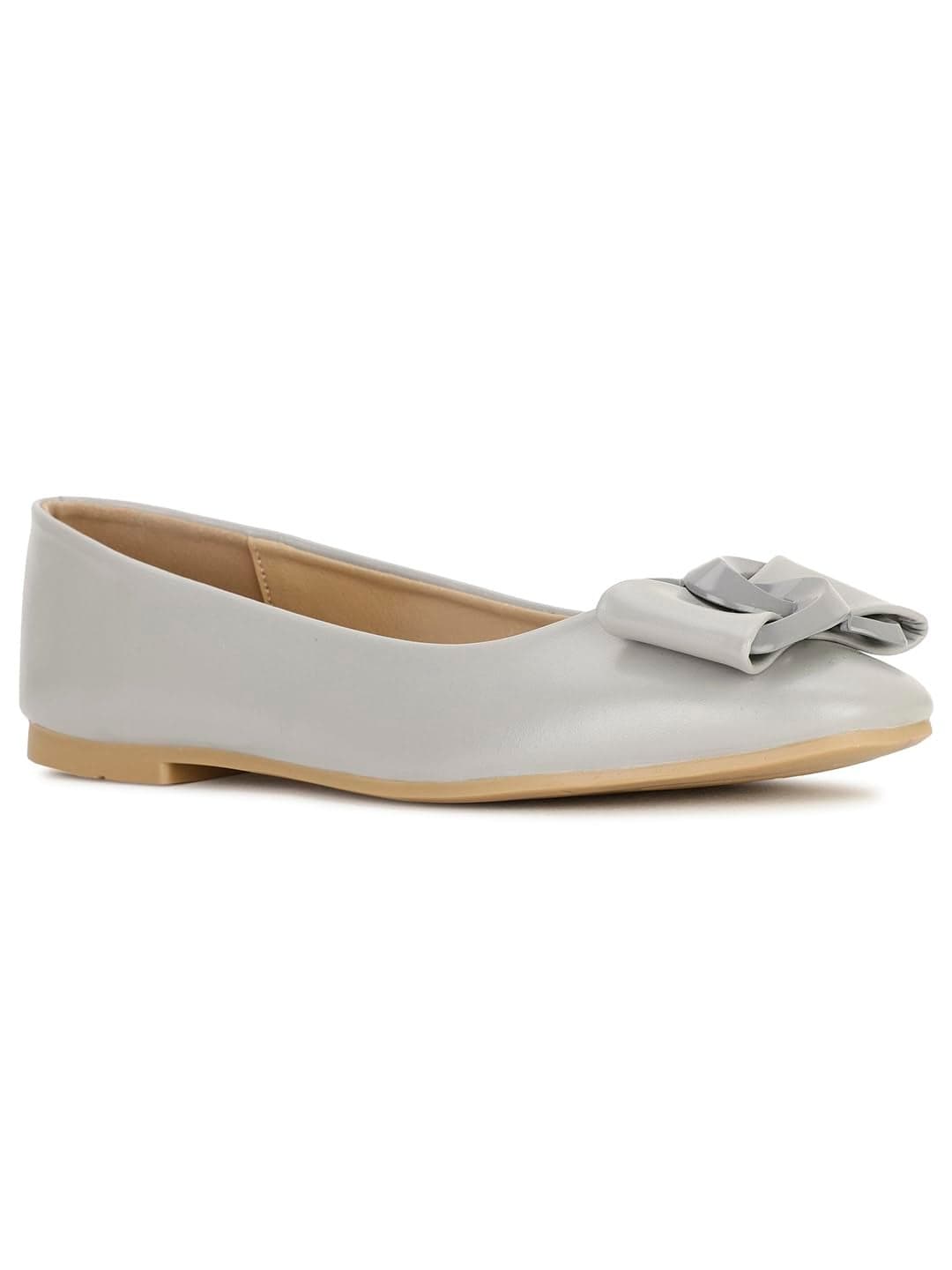 Bata Zola Ballerina E 24 Women's Grey Ballerina - 5 UK (5512099)