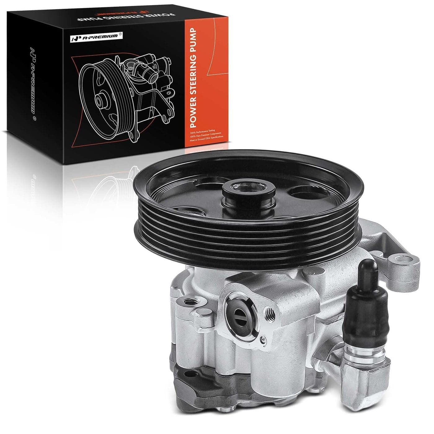 APremium Power Steering Pump with Pulley Compatible with MercedesBenz C300 20112012 C350 2011 E350E550 20102011 30L 35L 55L FlexGas Replace 0054669501 V303779