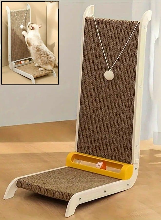 Durable Big L-Shaped Cat Scratching Board Wear-Resistant, Anti-Chip, and Scratch-Resistant Corrugated Paper Claw Grinding Solution
