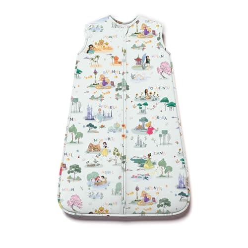Milk Snob Disney Baby Sleeping Sack Sleeveless Sleep Bag Wearable Zip Up Blanket for Infant Shower and Registry Gifts Enchanted Kingdoms Medium