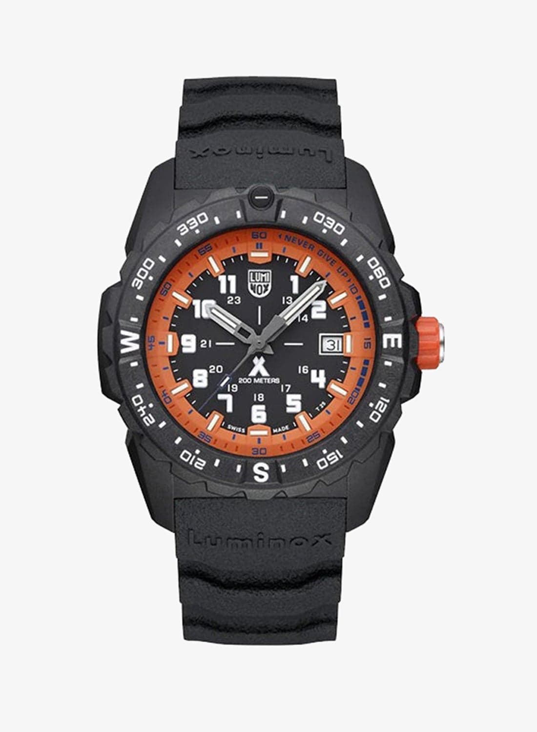 Men's Analog Round Shape Rubber Wrist Watch XB.3739 - 43 Mm