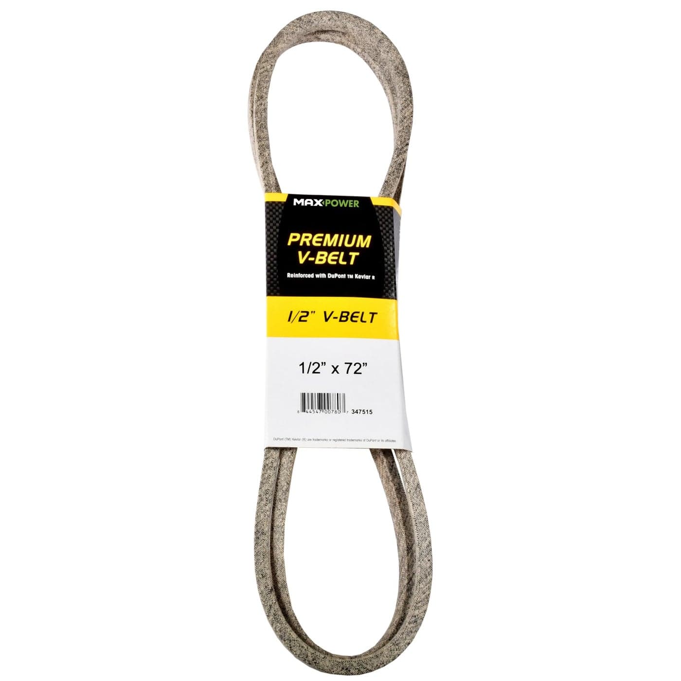 Maxpower 347515 Premium Belt Reinforced with Kevlar Fiber Cords 12 x 72