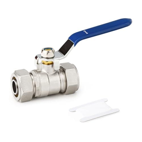 GASHER 34 Air Piping Fittings Brass Ball Valve Air Line Fittings 34 Tubing For Shop Garage Compressed Air Line System