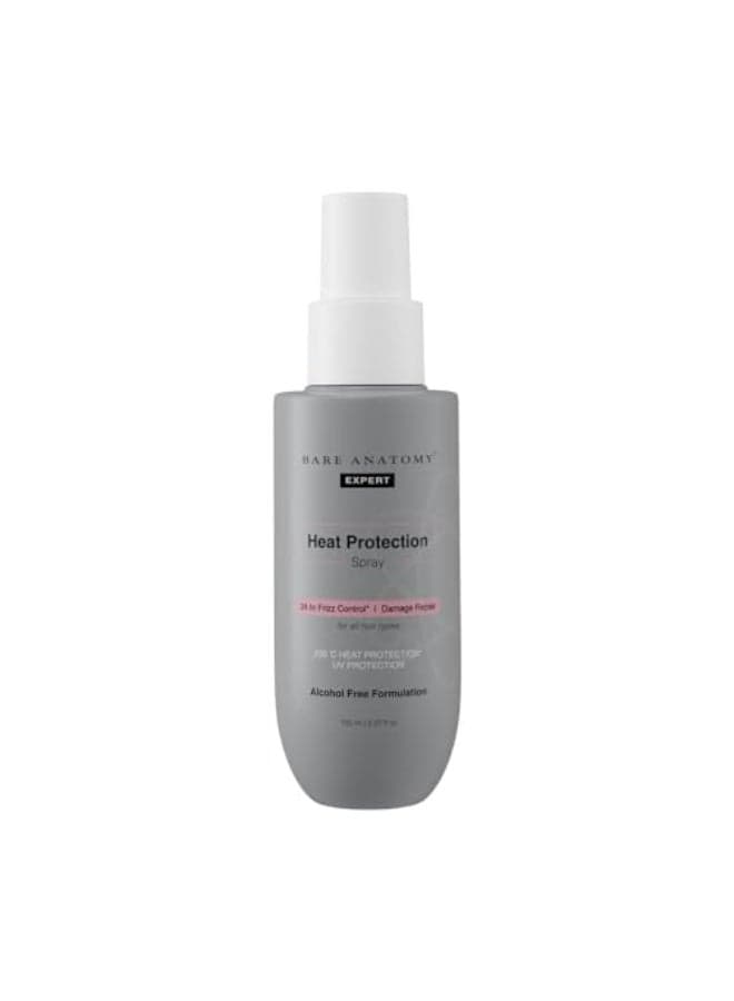 Bare Anatomy Heat Protection Spray Serum Controls Frizz for up to 24 Hrs Vitamin E Pea Protein Veg Keratin Enriched Paraben Free For Women Men Vegan 230 C Heat Protection 52 Floz