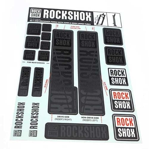 RockShox Decal Kit, 30/32mm, Stealth Black
