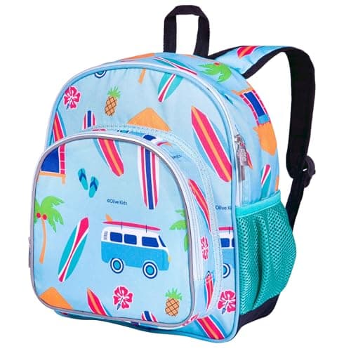 Wildkin 12-inch Kids Backpack – Padded, Adjustable, Ideal for Daycare & Travel - Surf Shack
