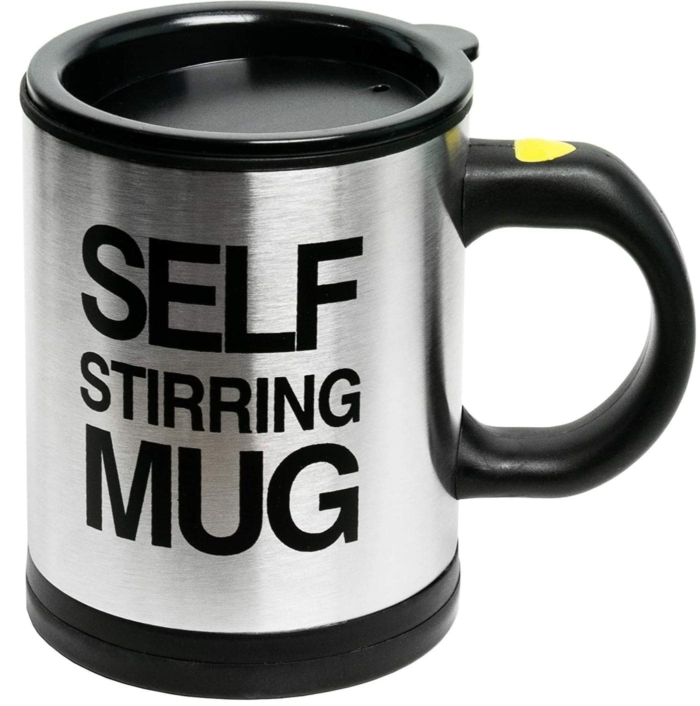 GRAZIA self Steering Mug Super Classic Camera Lens Shaped Coffee Mug with Lid,Camera Lens Mugs for Coffee, 400 Ml, Black