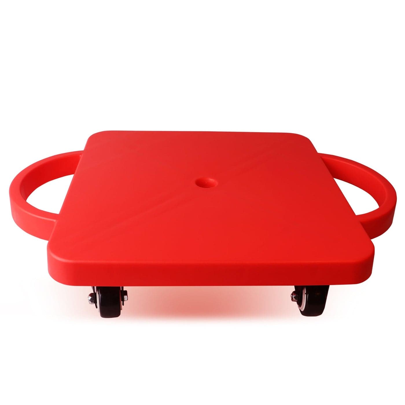 GSE Games Sports Expert Red HeavyDuty Indoor Scooter Board with Handles Floor Sit Down Sport Scooter Gym Activities for Kid Indoor Recess Games Physical Education Equipment Gross Motor Toy