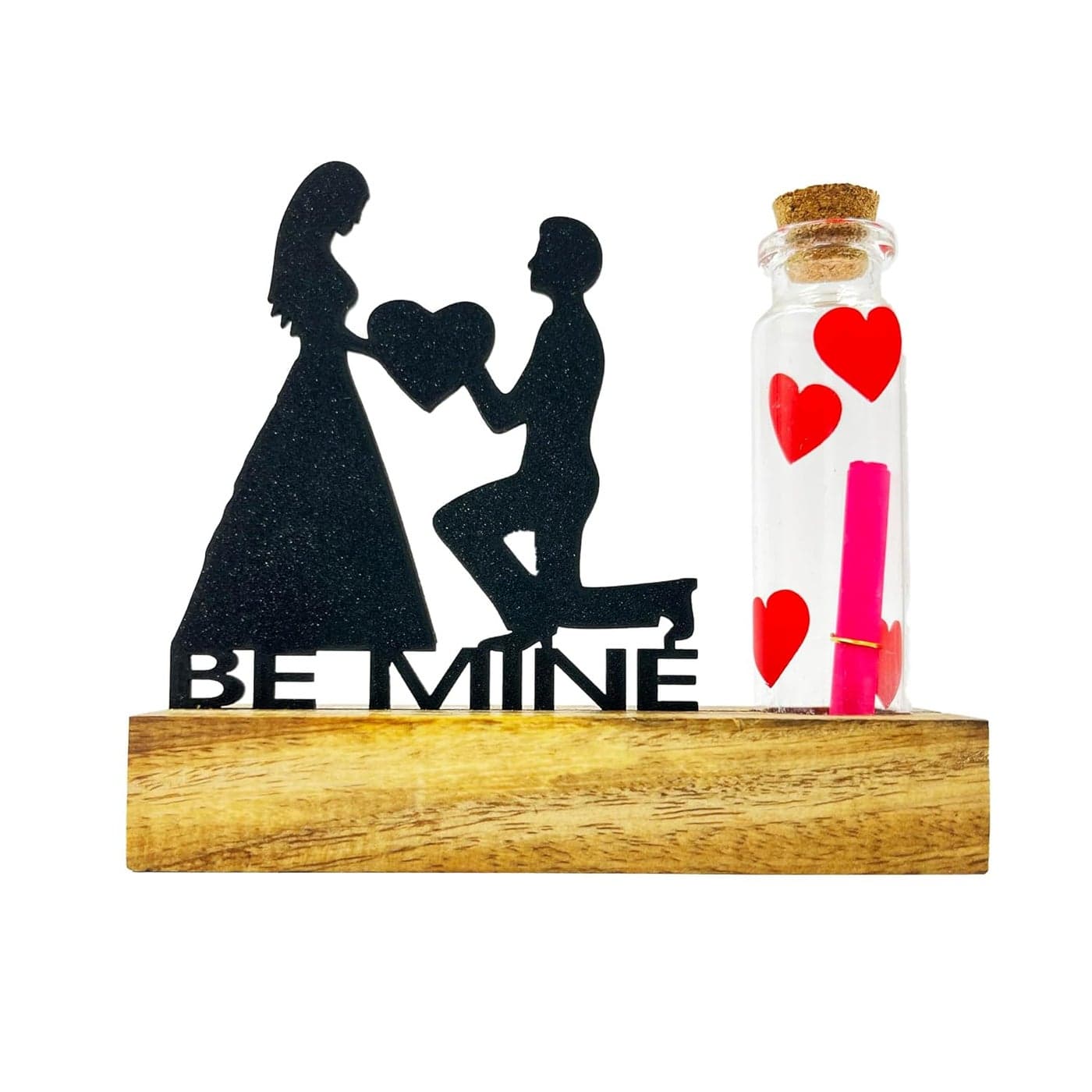 CraftVatika Love Message Paper Glass Bottle Gift For Valentine's day Anniversary Birthday For Boyfriend, Girlfriend, Husband, Wife, Fiancé, Fiancée and Romantic Couple Gifts