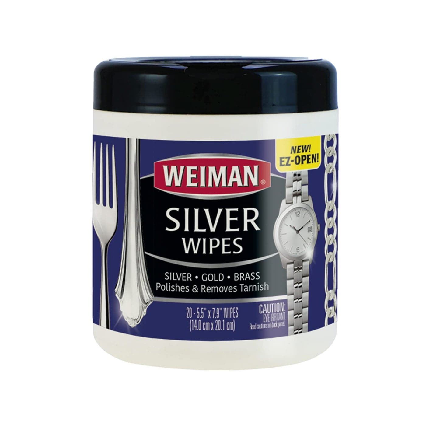 Weiman Jewelry Polish Cleaner Tarnish Remover Wipes 20 Count Use on Silver Jewelry Antique Silver Gold Brass Copper and Aluminum