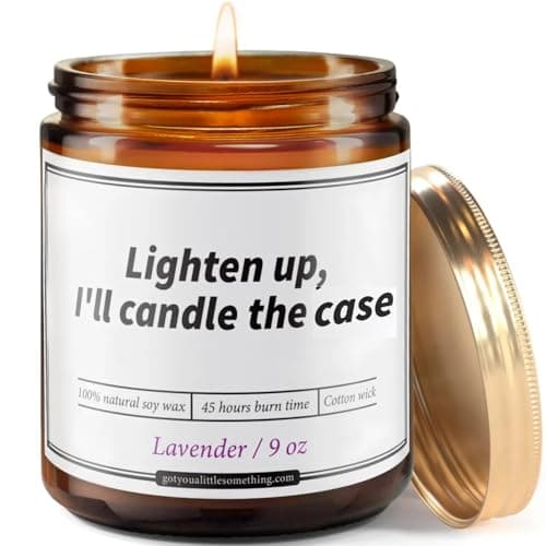 Lawyer Gifts for Women – Lavender Scented Candle | Funny Birthday Candle for Lawyer, Law School Graduation, Bar Exam, Presents for Attorney, Office Desk Present - Law Gifts for Appreciation, Christmas