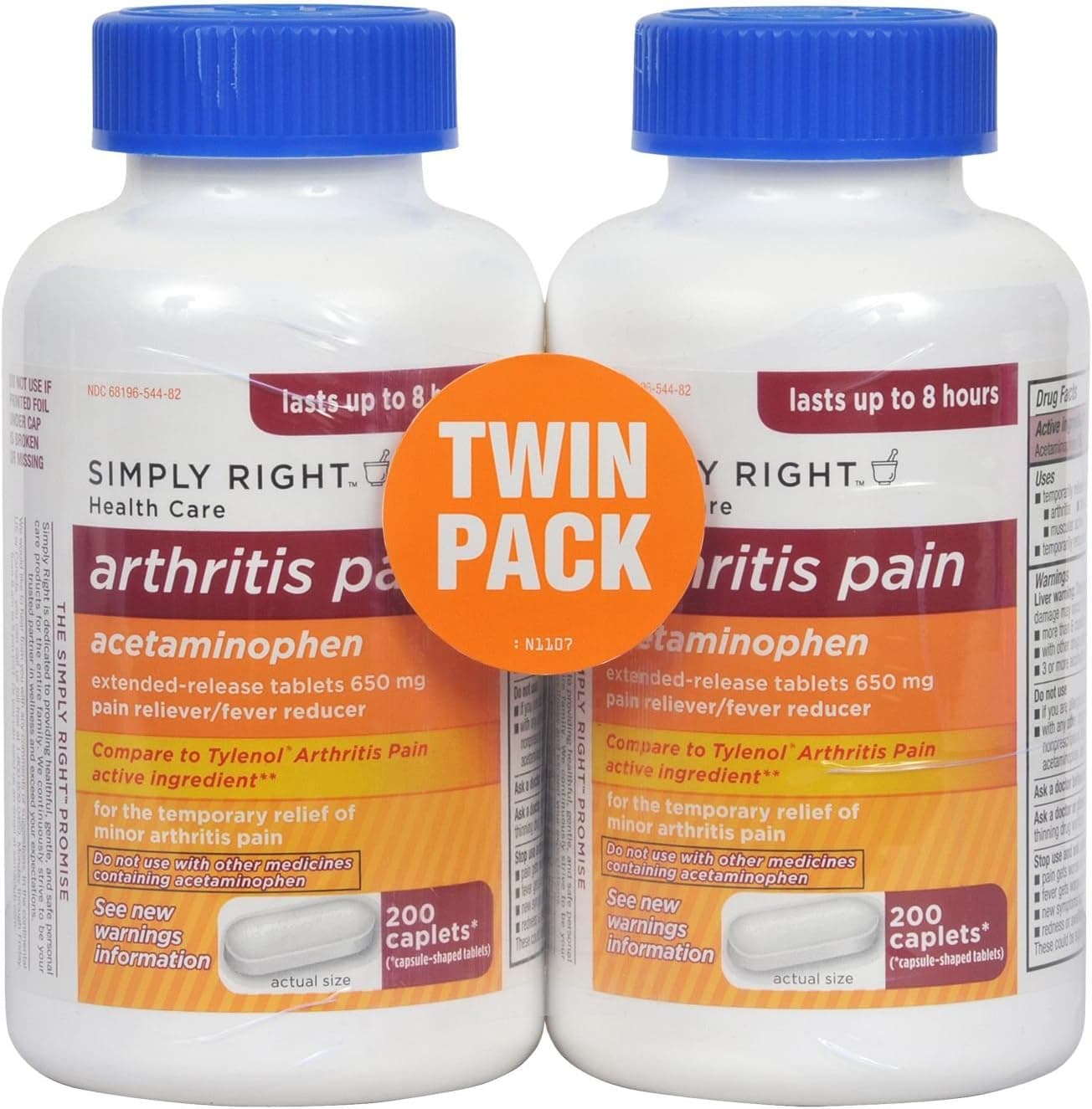 Arthritis Pain Reliever Extended Release Acetaminophen 650 mg 400 Caplets