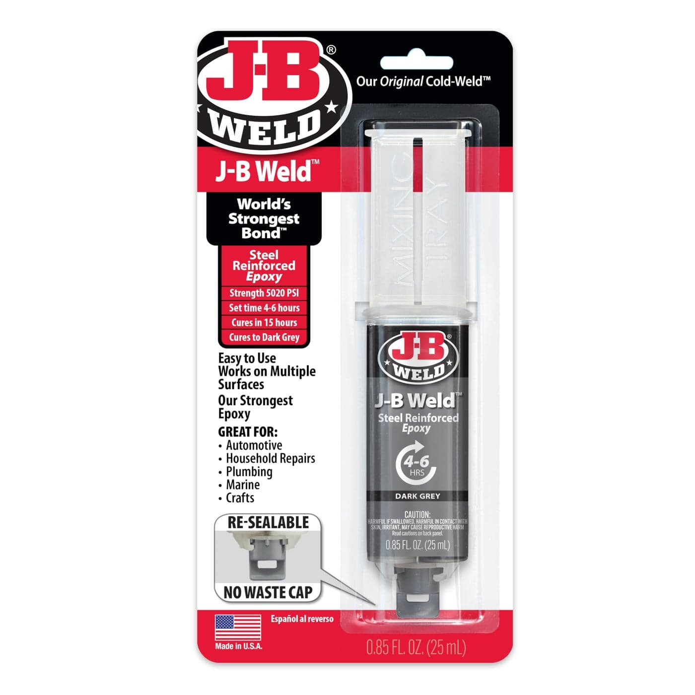 JB Weld 50165 25ml Epoxy Syringe Plain