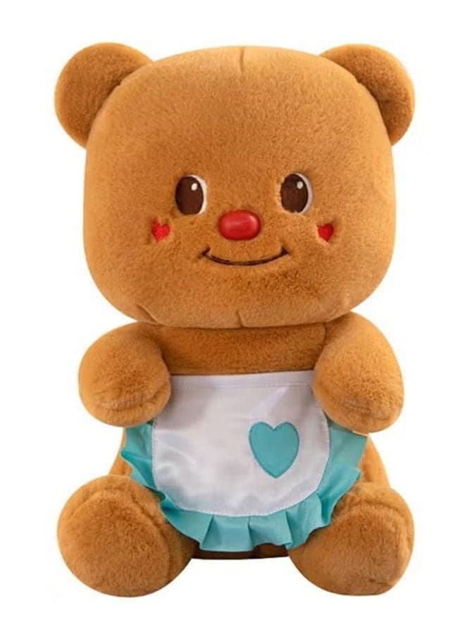 Butter Bear Plush Stuffed Toy With Apron, Soft Doll, Baby Sleep Soother Plushie, Living Room And Bedroom Decorative Stuffed Animal, Birthday Gift For Boys And Girls, Cute Plush Toys, 25cm