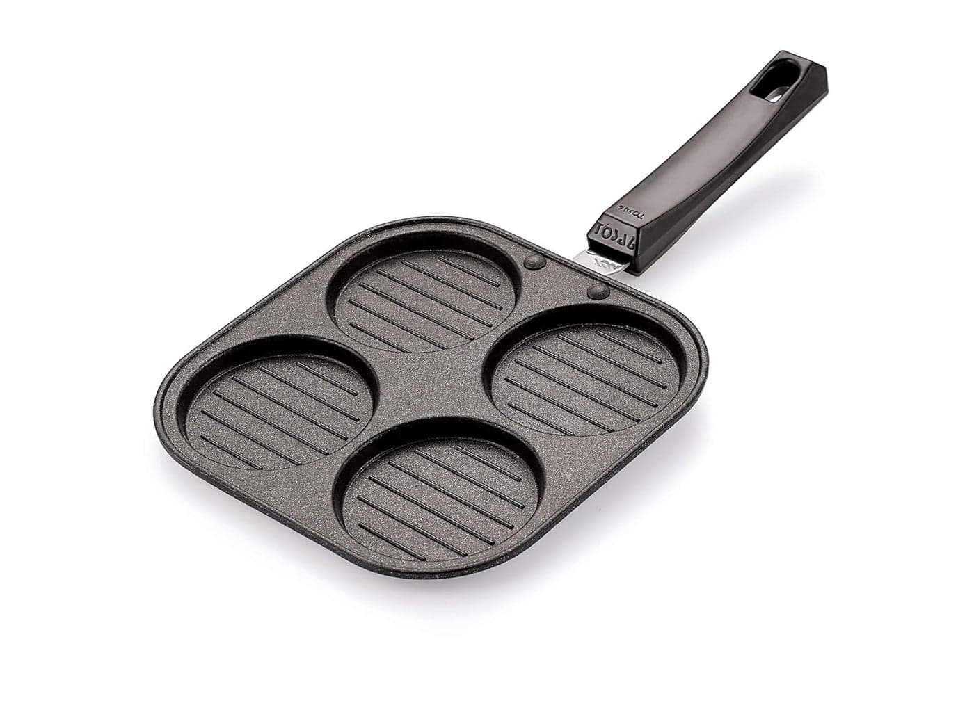 Tosaa Non Stick Grill Uttapam Maker Aluminium Multi Snack Maker4 CavityBlack