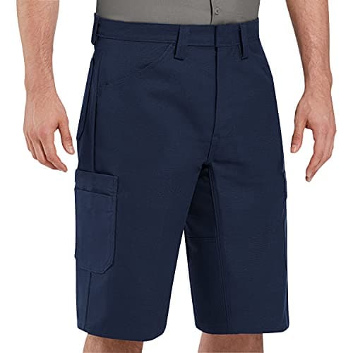 Red Kap mens Shop work utility shorts, Navy, 44W x 13L US
