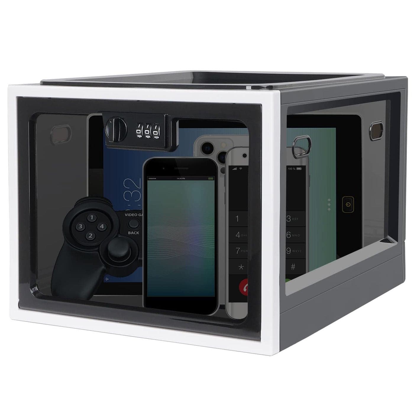 Lalifebuss Medicine Lock Box Medication Lockable Container for Refrigerator Food Safe Locking Box Tablet Phone Locked Box for Kitchen Home School and Office Safety
