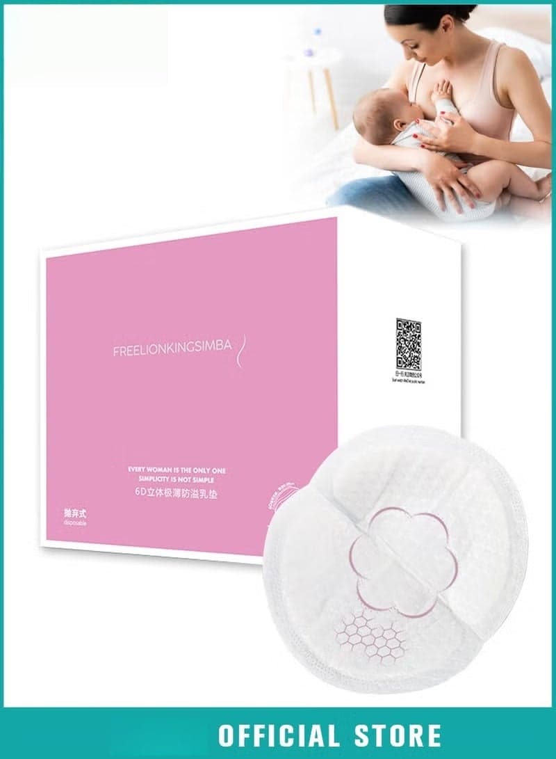 70 Count Super Soft Disposable Nursing Pads Ultra Thin & Extra Absorbent Vented Leak Proof Nipple Pad Essentials, Portable and Individually Wrapped