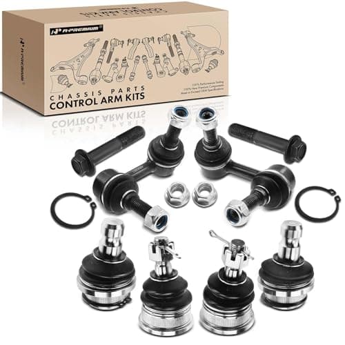 A-Premium 6Pcs Front Suspension Kit, Sway Bar Link & Upper Lower Ball Joint, Compatible with Nissan Frontier 2005-2018, Pathfinder 2005-2012, Xterra 2005-2015