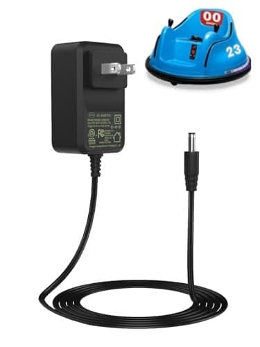 12V Ride On Toy Battery Charger for Toddlers Universal Kids Electric Vehicle Power Supply for Bluey Car SUV Wiggle Car Motorcycle Dune Buggy and More with 59 Foot Charging Cord