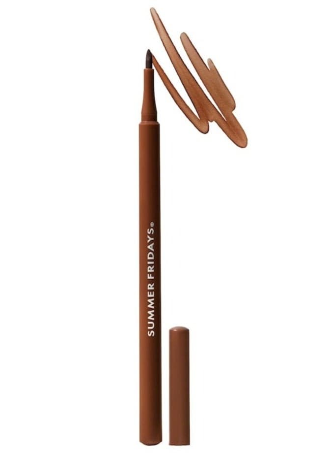 Summer Fridays Flushed Lip Stain 12HR Transfer-Proof Lip Tint – Long-Lasting Hydrating Color Mocha