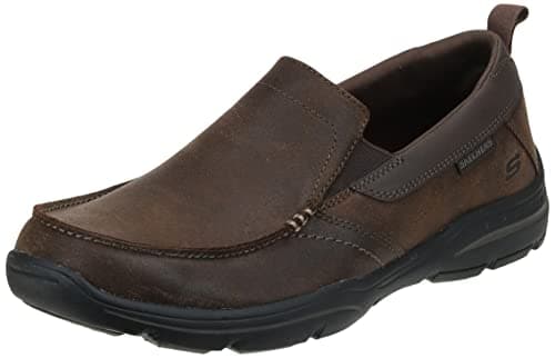 Skechers Men's Harper-Forde Slip-On Loafer, Dark Brown, 8.5 EW US