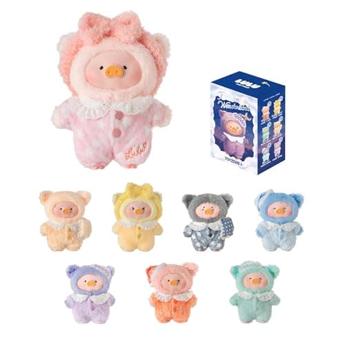 Lulu The Piggy Blind Box LuLus Dreaming Wonderland Series Plush Keychain Blind Boxes Figures Cute Stuffed Animals Kawai Mystery Box Collectibles Home Decorations Holiday Birthday Gifts Single Box