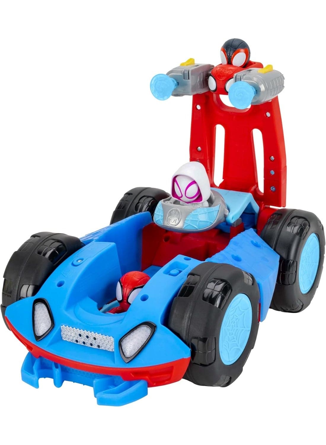 Spidey & Friends Deluxe Flip Cruiser Vehicle, Transforming Speeder to Caravan with Sounds, Kids Toy for Ages 3+