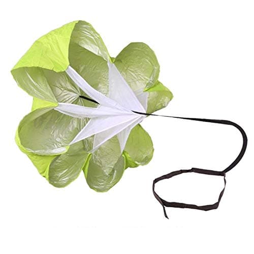 IRIS Fitness Speed Parachute Resistance Sprint Trainer - Speed Training Parachute Helps Maximize Acceleration and Top Running Speed Through Resistance and Overspeed Training (Green)