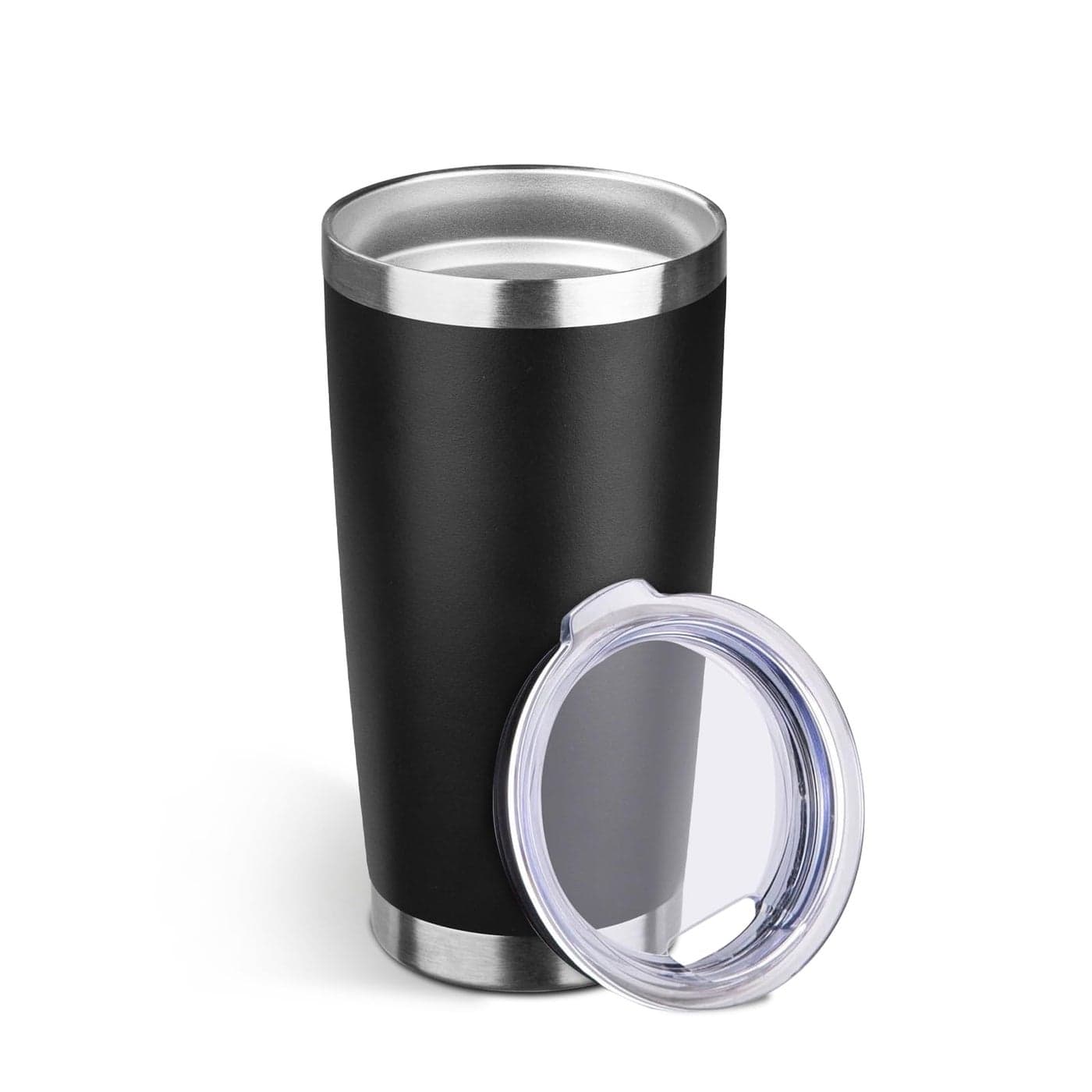 StarSpeed 20oz Tumbler Bulk with Lid Stainless Steel Insulated Tumblers Double Wall Vacuum Insulated Travel Mug Powder Coated Coffee Cups for Hot and Cold DrinksBlack8