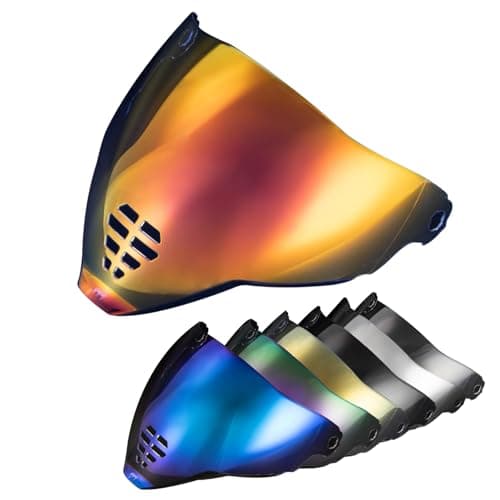 PSLER IC06 visor Icon Airflite Face Shield Motorcycle Helmet Visor Accessories Replacement for Icon Airflite IC06Transparent Red