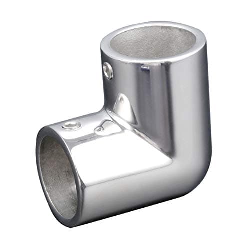 NRC&XRC Heavy Dudy Marine Grade 316 Steel Stainless 2-Way Boat Hand Rail Fitting 90 Degree Elbow for 1" O.D. Tube