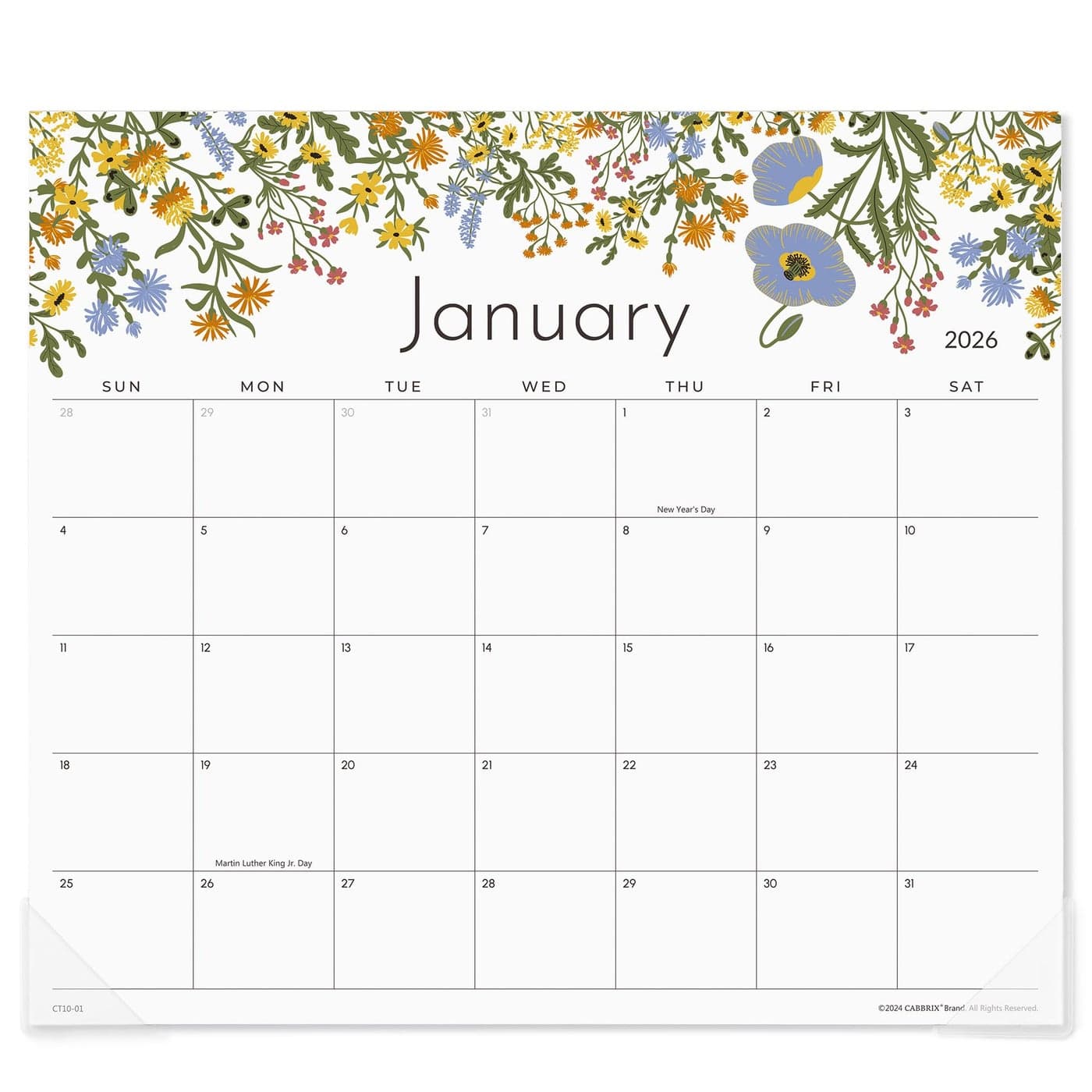 Cabbrix Magnetic Calendar for Fridge 2026 Refrigerator Calendar Including January 2026 to June 2027 for Planning and Organizing Your Life 13 x 1112 Floral