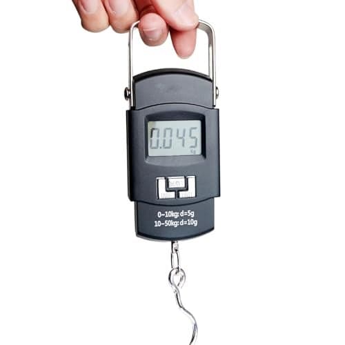 PulGos Electronic Portable Digital Weighing Scale – LED Screen Weight Machine for Home & Travel, 50kg/110Lb Luggage Scale for Flights, Multi-Purpose Digital Weighing Scale & Travel Accessories