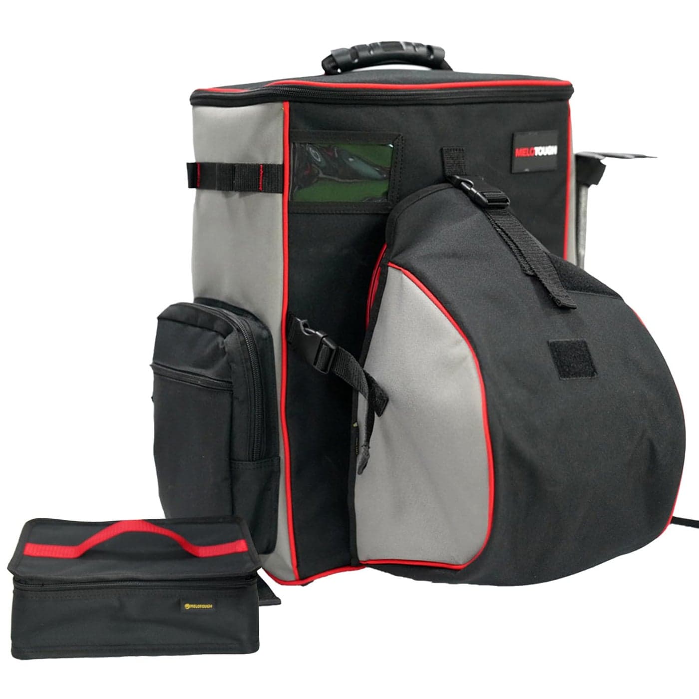 MELOTOUGH Welding Tool Backpack for Tools and Helmet Extreme Gear Pack with Helmet Catch Including Lunch Box